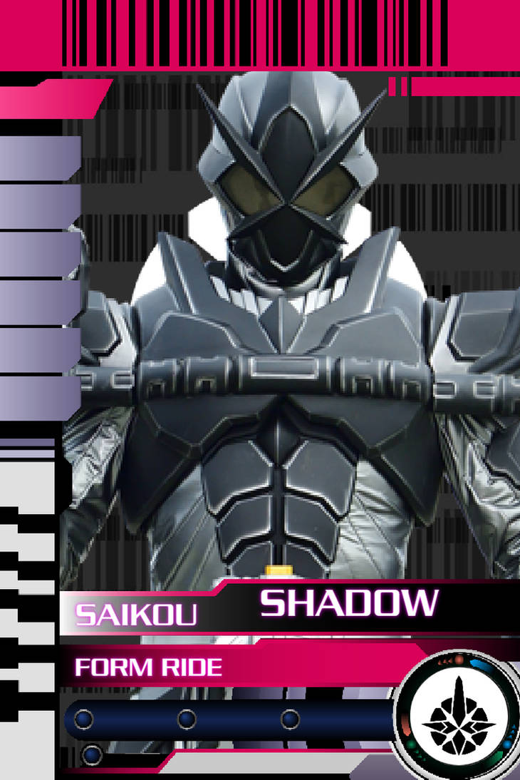 Shadow Rider Card Kamen Rider Saikou Shadow Form Card by BladerRideSlash on DeviantArt