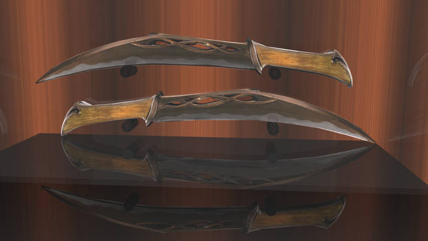 DAGGERS OF TAURIEL The Hobbit DOS Knives 3D Render