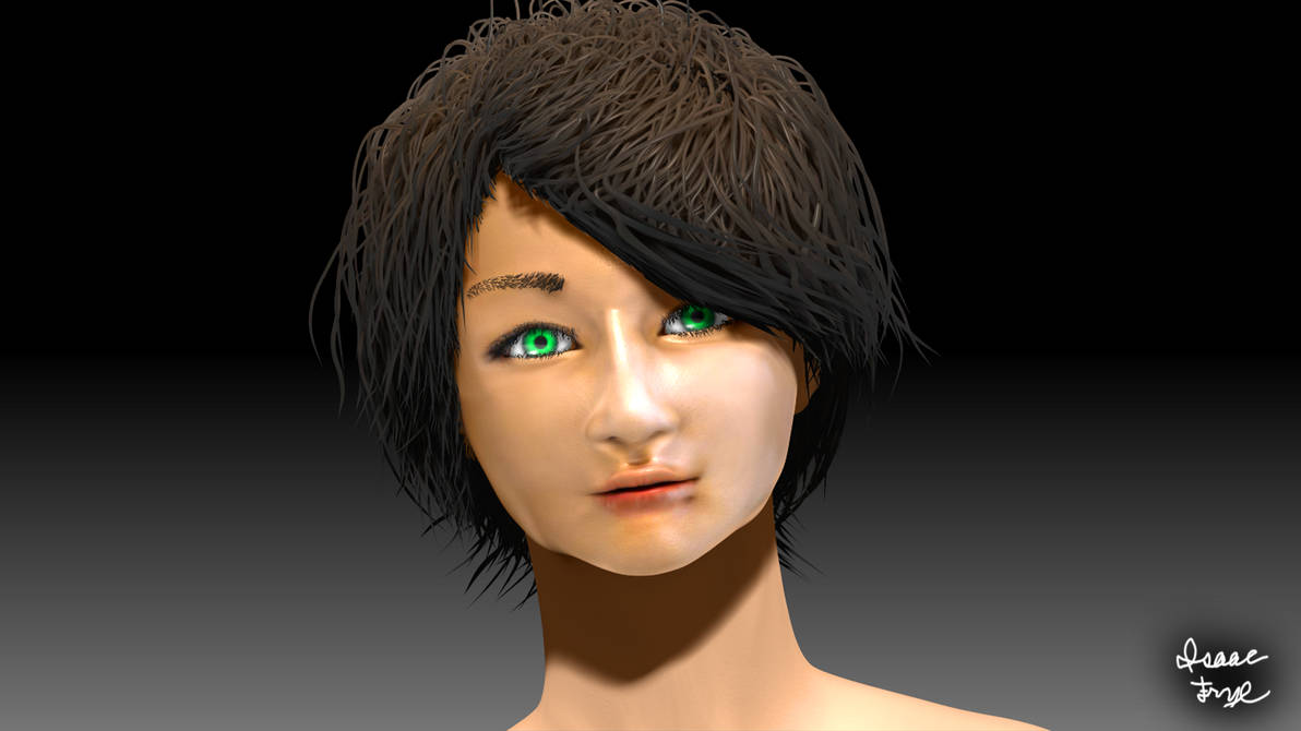 Generic Random Girl?? 3D Model Render by HomelessGoomba