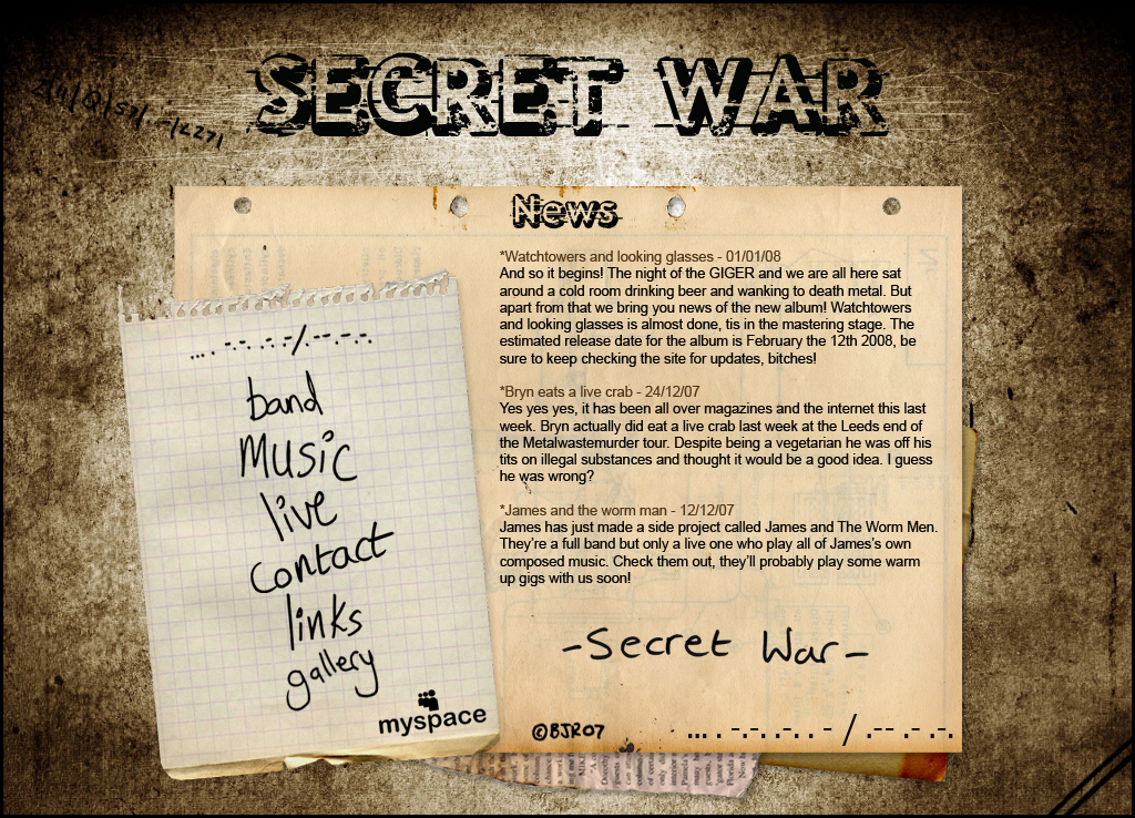 Secret War design 2