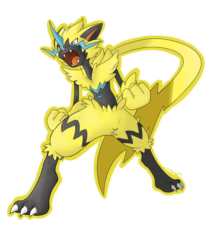 Zarora Pokeddex Day 17: Electric Type -Zeraora- by Geekygirl251 on DeviantArt