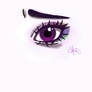 Realistic Purple Eye