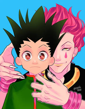 Hisoka and Gon (Redraw)