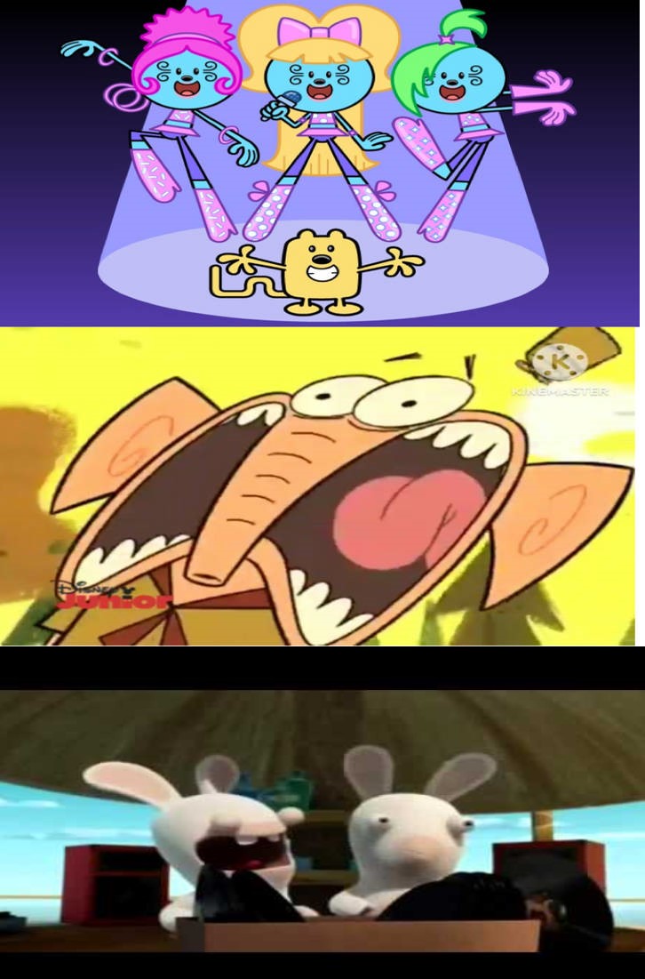 rabbids React To Raj Scared By Wubb Girlz by Thenewne on DeviantArt