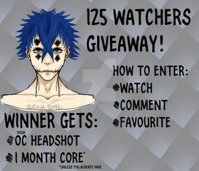 [ended] 125 watchers giveaway