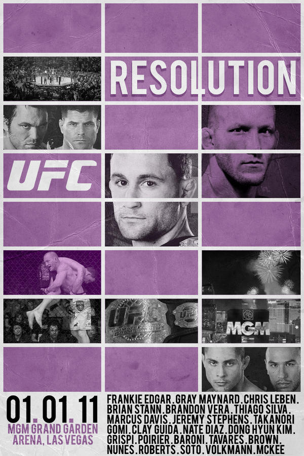 UFC 125: Resolution Poster