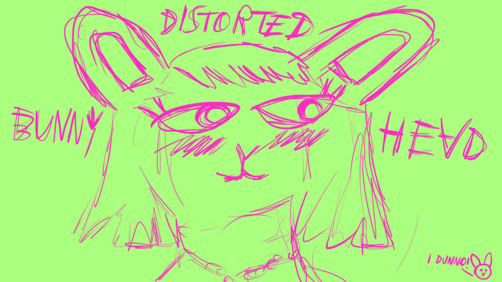 Distorted Bunny Head by TomoAlien on DeviantArt