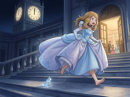Pokemon series serena runs from prince ash at midn