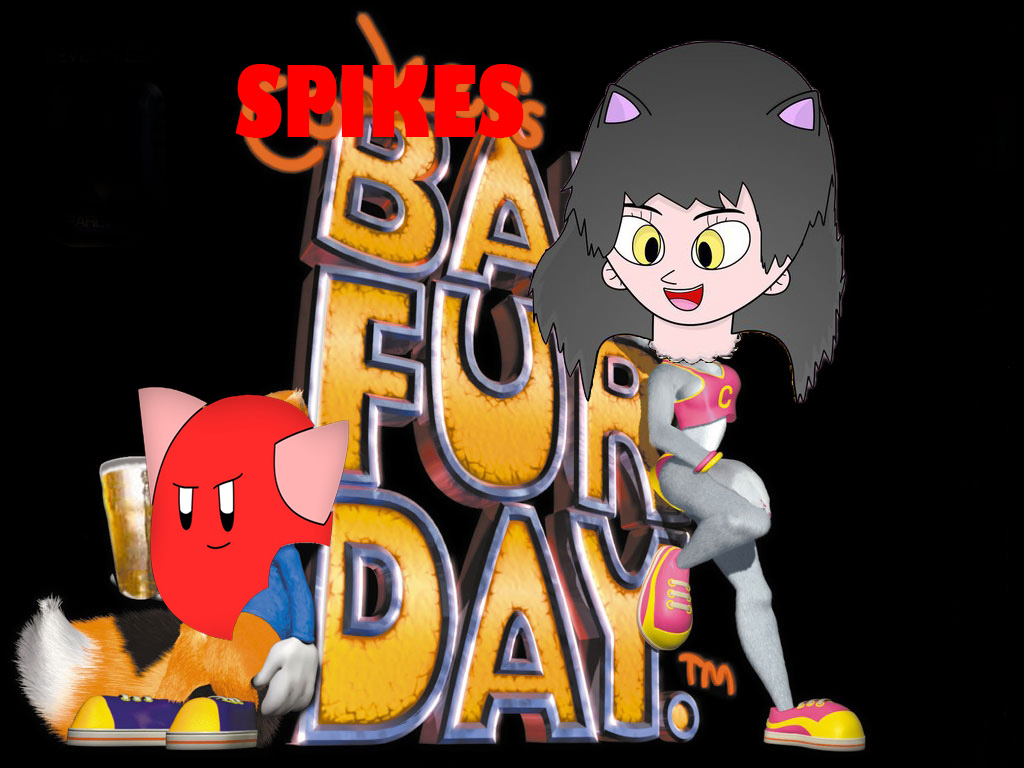 Spike's Bad Fur Day Redone with photshop