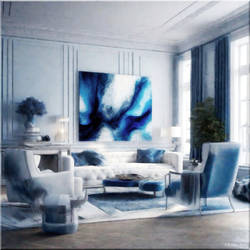 Blue Living Space Designs 6