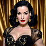 Dita Von Teese Golden Glamour Pinup Series (7)