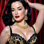 Dita Von Teese Golden Glamour Pinup Series (8)