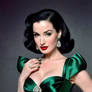 Dita Von Teese Glam Green Pin Ups (3)