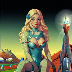 Space Girl Crash Lands On Mars!