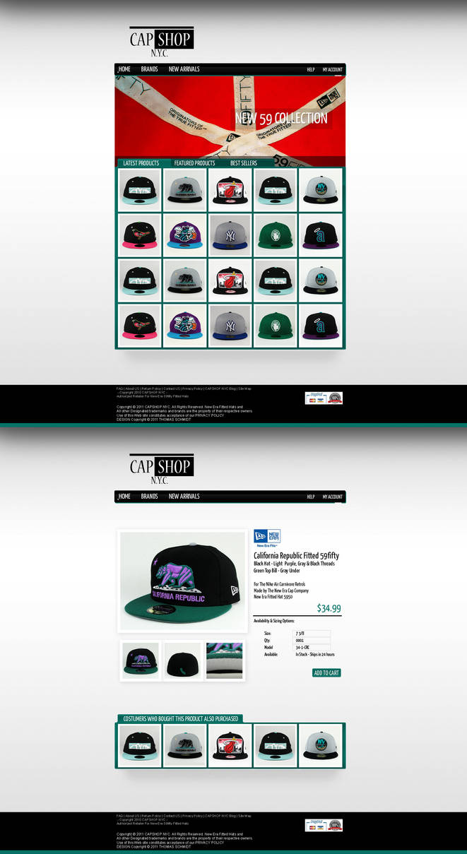 Capshop Layout by ForNeX on DeviantArt