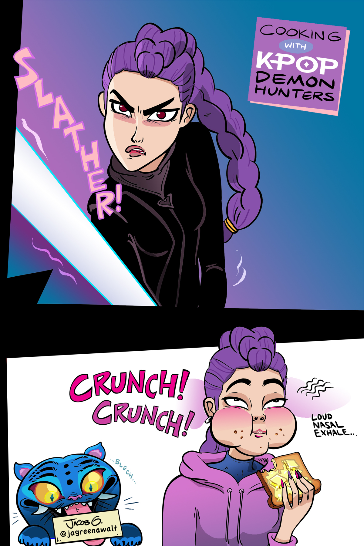 Rumi - Cooking with KPop Demon Hunters by BancoToons on DeviantArt
