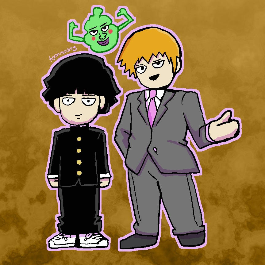 mob dimple and reigen minis by ToonMoons on DeviantArt