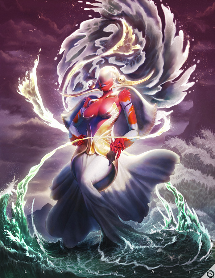 The Fire of the Sea by LeoNealArt