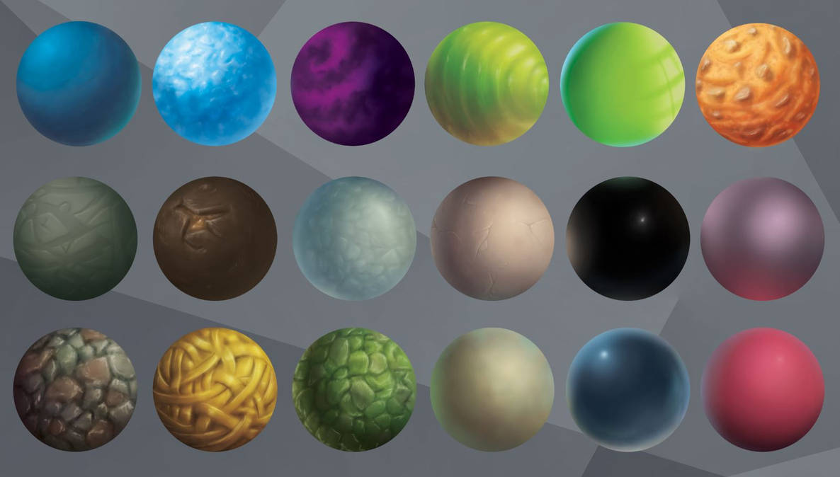 Sphere Material Design Material spheres_1 by HanssonArts on DeviantArt
