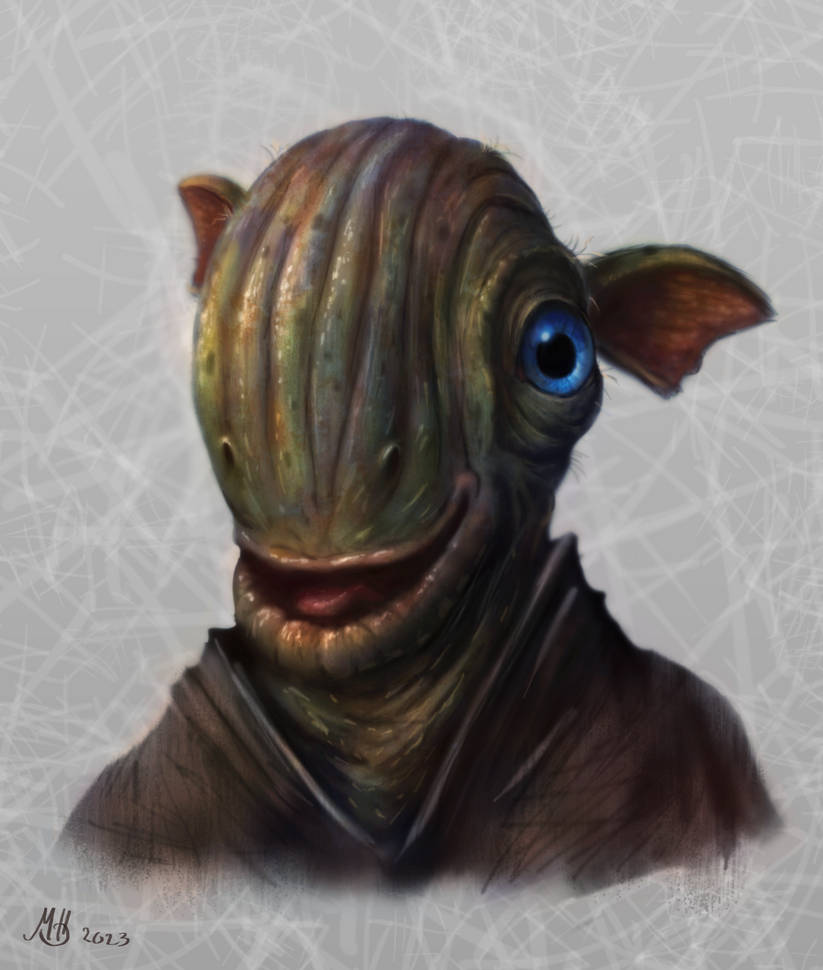 Alien character potrait by HanssonArts on DeviantArt