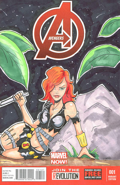 Black Widow Sketch Cover Commission