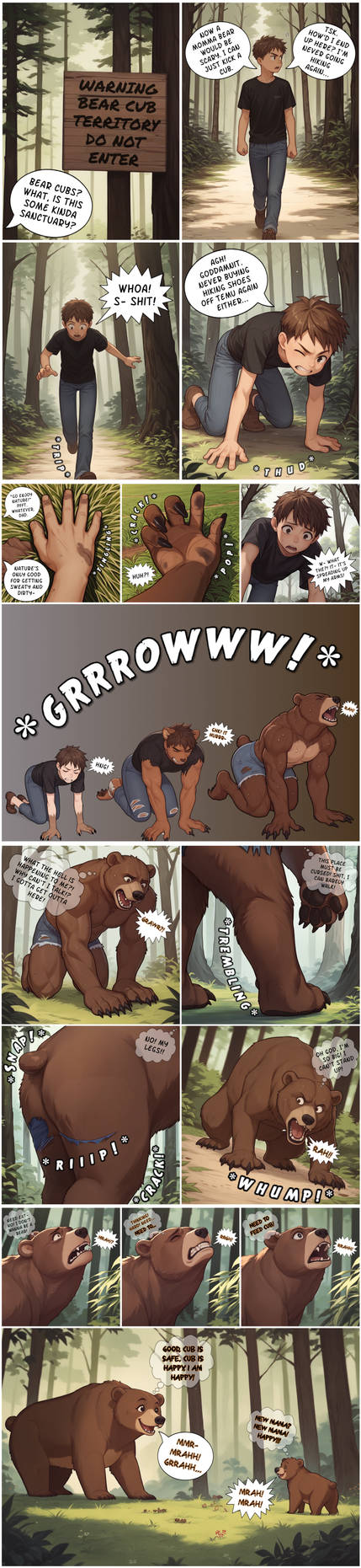 Mother Bear (Bear TF TG Comic)