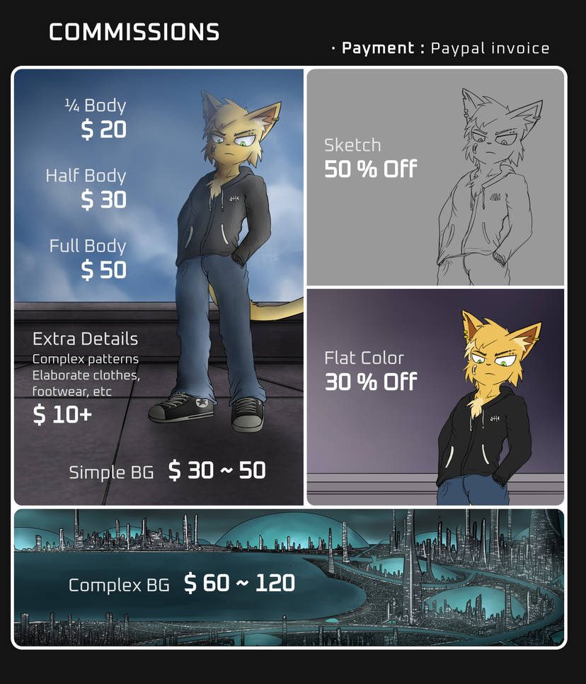 Agent Commission Deviantart COMMISSION INFO by SomeDeviantOcelot on DeviantArt