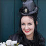 Stock - Victorian Lady flowers gothic
