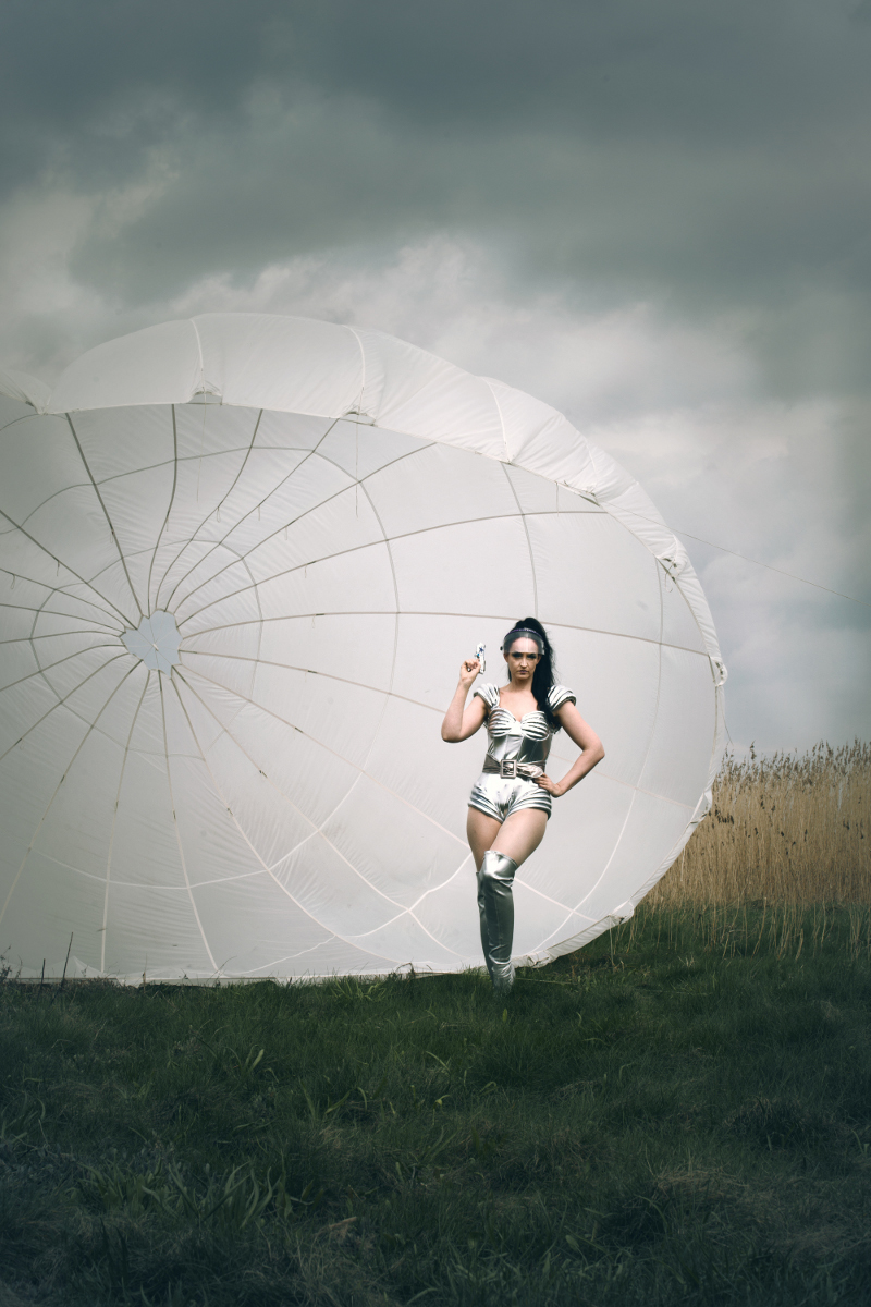 Spacegirl with her Parachute