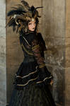 Stock - Black  gold Vampire Queen Faun Demon 24 by S-T-A-R-gazer