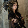 Stock - Black  gold Vampire Queen Faun Demon 26