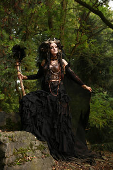 Stock - Faun Shaman Portrait Fantasy Female 24