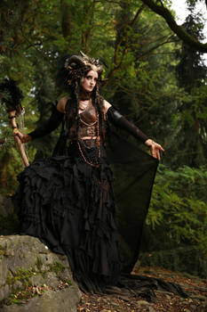 Stock - Faun Shaman Portrait Fantasy Female 25