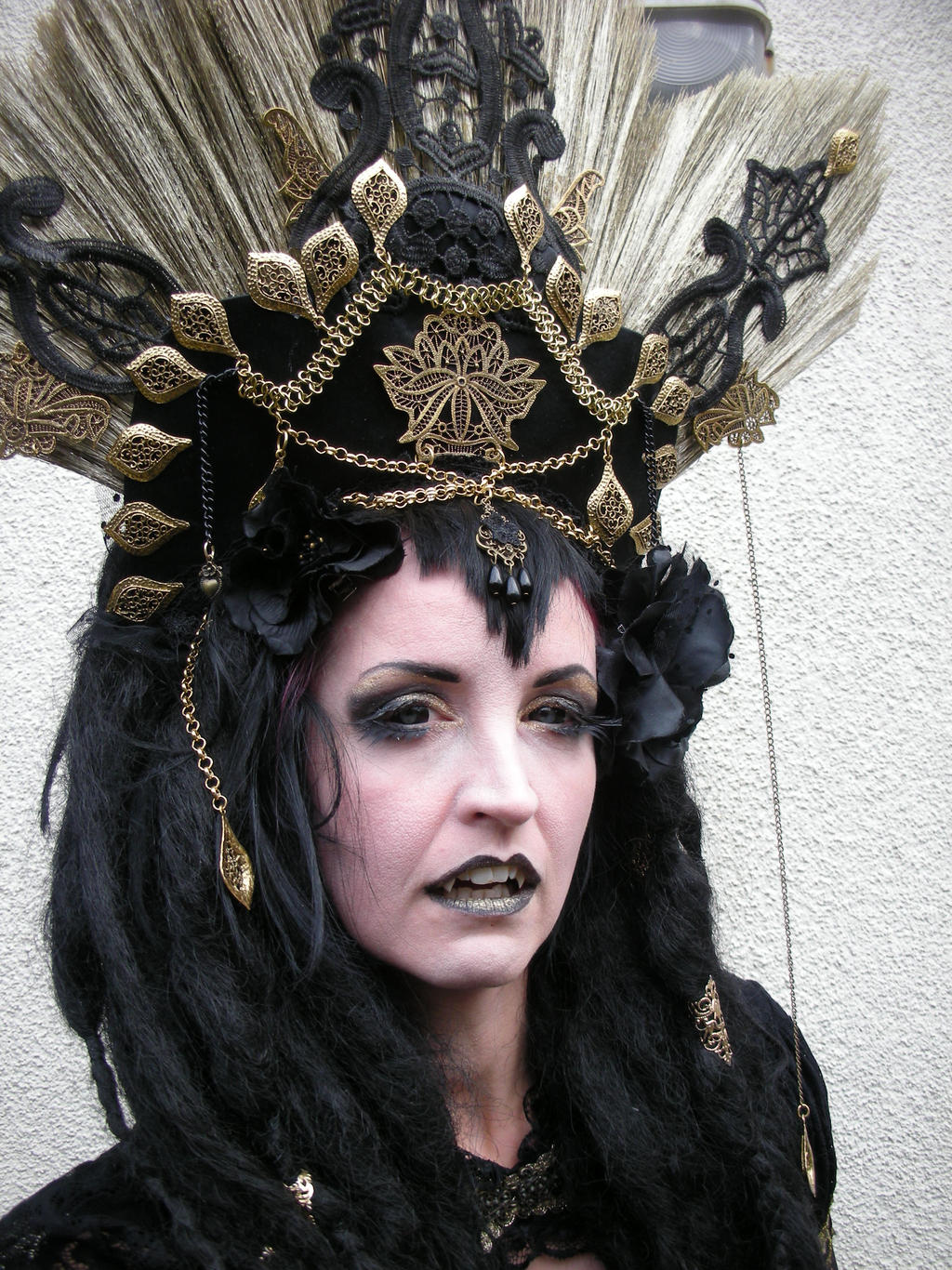 Stock - Vampire queen golden headdress sideview by S-T-A-R-gazer on ...
