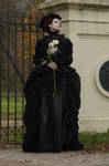 Stock - Gothic woman with roses 2 by S-T-A-R-gazer