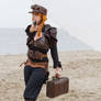Stock - Steampunk woman shoot