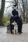 Stock - Baroque Lady with dogs  gothic romantic by S-T-A-R-gazer