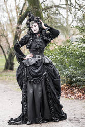 Stock - Gothic lady dark fantasy baroque hole body