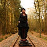 Stock - Steampunk suitcases music box skirt up