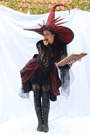 Stock - Witch  with a book .. funny by S-T-A-R-gazer