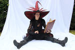 Stock - Witch with a book sitting 1 by S-T-A-R-gazer