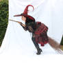 Stock - Witch flying on a broom.... Halloween 6