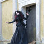 Stock - Gothic Lady Crypt dancing pose 2