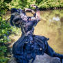 Stock - Faun on a rock fantasy dark voodoo dream