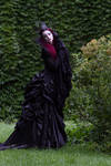Stock - Listen to the darkness gothic woman purple by S-T-A-R-gazer