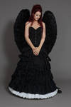 Stock - Black angel dark gothic sad melancholic by S-T-A-R-gazer