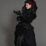 Stock - Gothic baroque lady gloves pose