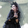 Stock - Gothic lady romantic dark style veil WGT