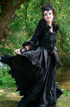 Stock - The dark rose queen flying dress pose 1