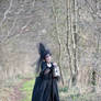 Stock - Ravenqueen with lantern stand pose gothic